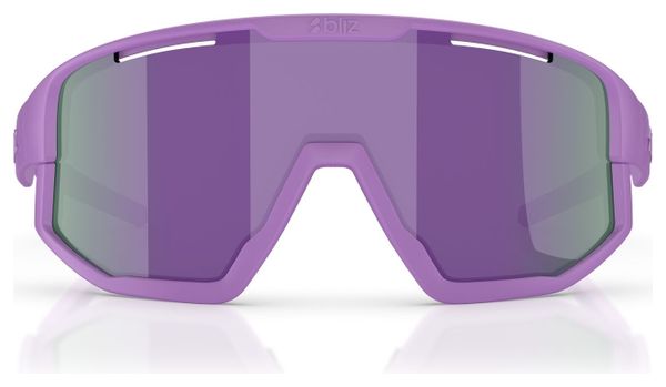 Bliz Fusion Small Violet Glasses - Grey/Violet Mirror Lens