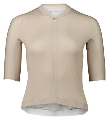 Poc Pristine Sandstone Beige Women's Short Sleeve Jersey