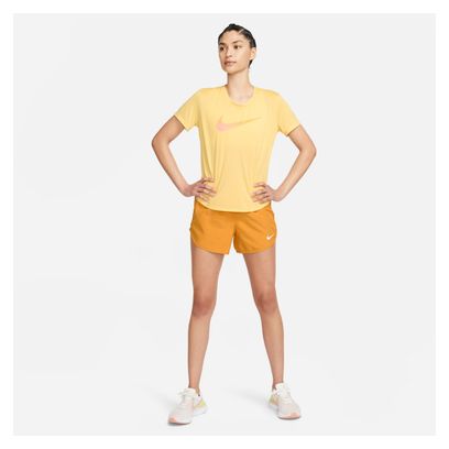 Nike Dri-Fit Swoosh Women's Short Sleeve Jersey Yellow