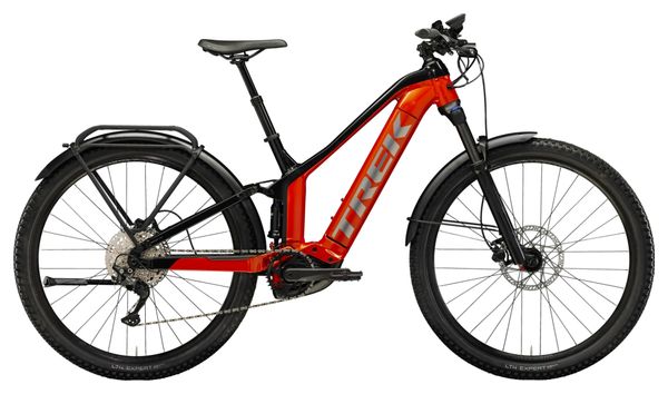 VTT Électrique Tout-Suspendu Trek Powerfly FS 4 EQ Shimano Deore 10V 625 Wh 27.5'' Rouge Lave / Noir Gén 3