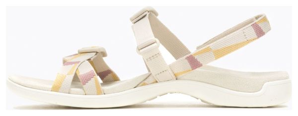 Sandales de Randonnée Femme Merrell District 3 Backstrap Web Blanc