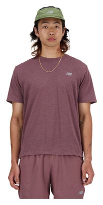 Camiseta de manga corta New Balance Athletics Run Purple para hombre