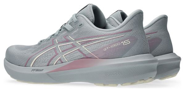 Asics GT-1000 15 Running Shoes for Women, Gray/Pink