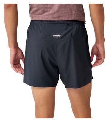 Brooks Cascadia 2-in-1 Shorts, Black, Men's