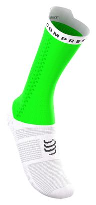 Calzini Compressport Pro Racing V4.0 Bike Ironman 2026 Verde/Bianco