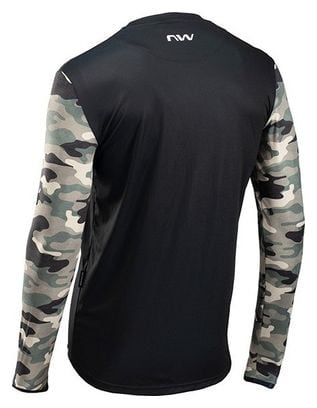 Northwave Wild All Mountain Long Sleeve Jersey Black / Camo