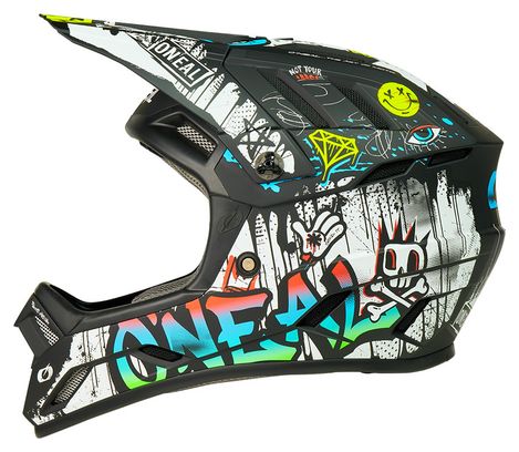 Casco integrale O'Neal Backflip Rancid Nero / Bianco