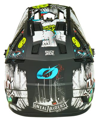 Casco integrale O'Neal Backflip Rancid Nero / Bianco