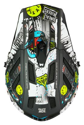 Casco integrale O'Neal Backflip Rancid Nero / Bianco