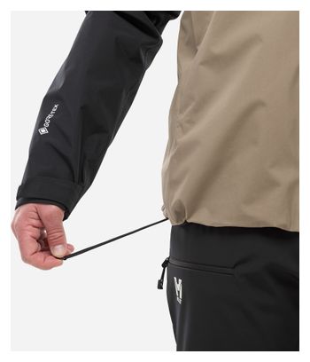 Waterdicht herenjack Millet Seneca Gore-Tex 2L Beige