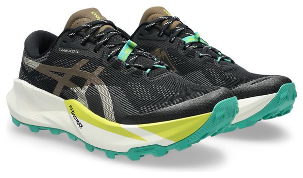 Chaussures Trail Asics Trabuco 14 Noir/Vert Homme