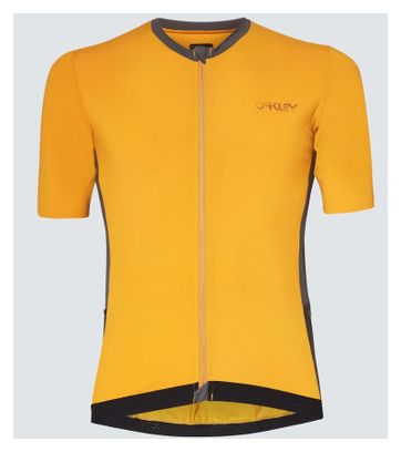 Maillot Manches Courtes Oakley Point To Point Amber Jaune