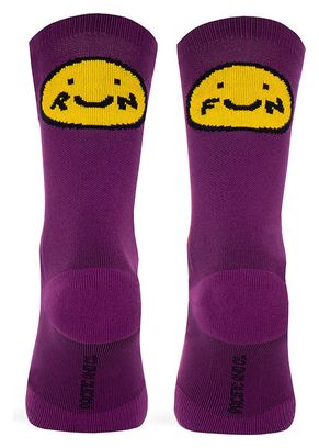 Pacific And Co Smile Run Purple Socks