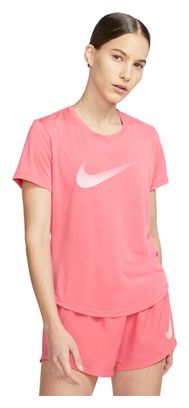Camiseta de manga corta Nike Dri-Fit Swoosh para mujer Rosa