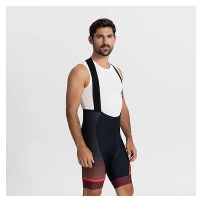 Cuissard Velo Avec Bretelless Rogelli Hero II - Homme - Rouge/Bourgogne/Noir