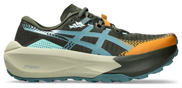 Asics Trabuco Max 5 Trail-Laufschuhe für Herren, Khaki/Blau