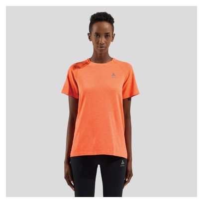 Maglia a manica corta Odlo Essentials Seamless da donna Coral