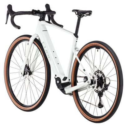 Cube Nuroad Hybrid C:62 Race 400X Electric Gravel Bike Shimano GRX 12S 400 Wh 700 mm Desertstone Grey Green 2024