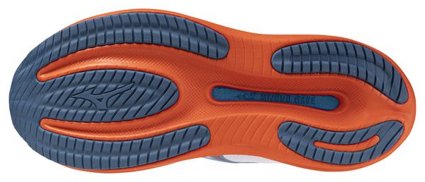 Zapatillas de running Mizuno Wave Rider 30 Blanco/Azul/Naranja para hombre