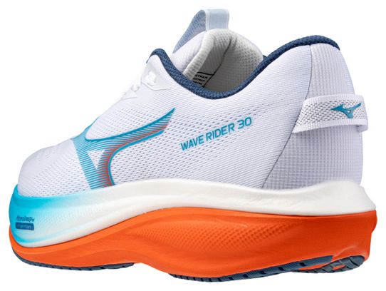 Zapatillas de running Mizuno Wave Rider 30 Blanco/Azul/Naranja para hombre