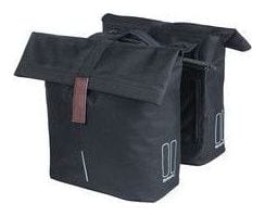 Basil City Double Bicycle Bag Mik Black