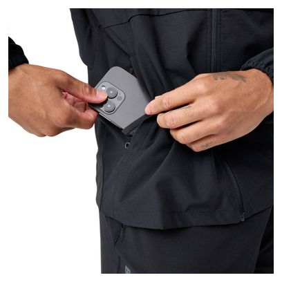 Chaqueta cortavientos Brooks Canopy negra para hombre