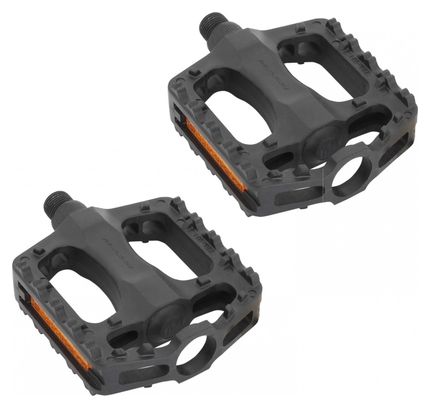 Pair of Massi M612 Plastic Flat Pedals Black