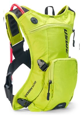 USWE Outlander 3 Hydration Pack with Water Bag 1.5L Neon Yellow