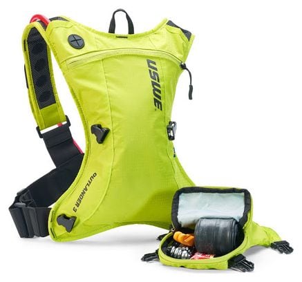 USWE Outlander 3 Hydration Pack with Water Bag 1.5L Neon Yellow