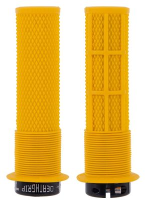 Paire de Grips DMR DeathGrip Thin Avec Flanges Jaune