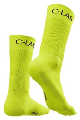 Chaussettes de Cyclisme/Running Respirantes - Jaune Fluo