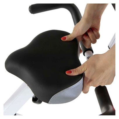 Vélo d'appartement - ION Fitness - cardio pliable - Axel blanc.