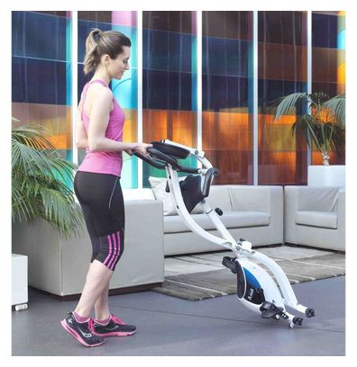 Vélo d'appartement - ION Fitness - cardio pliable - Axel blanc