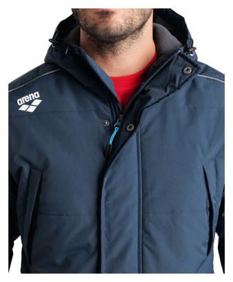 Unisex Arena Team solid Parka Blau