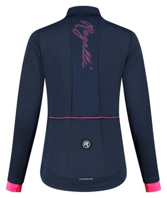 Veste Velo Hiver Rogelli Essential - Femme - Bleu/Rose