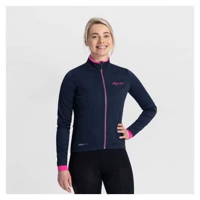 Veste Velo Hiver Rogelli Essential - Femme - Bleu/Rose