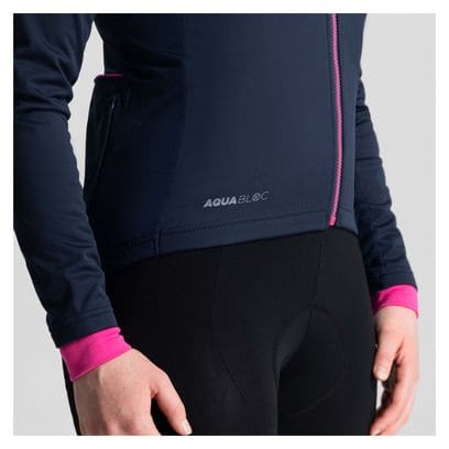 Veste Velo Hiver Rogelli Essential - Femme - Bleu/Rose