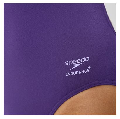 Bañador de una pieza Club Training Powerback para mujer, color violeta