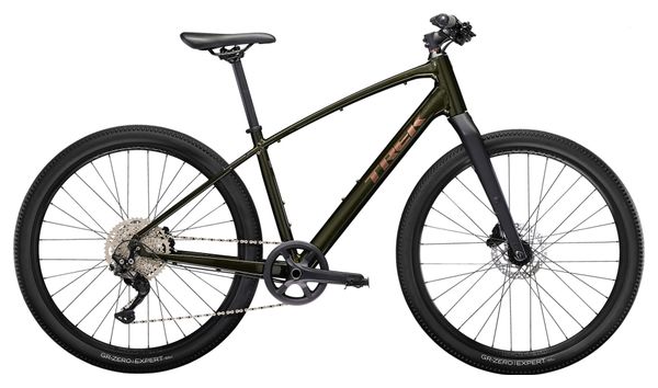 Vélo Fitness Trek Dual Sport 3 Shimano Deore 10V 650mm Vert Olive 2023