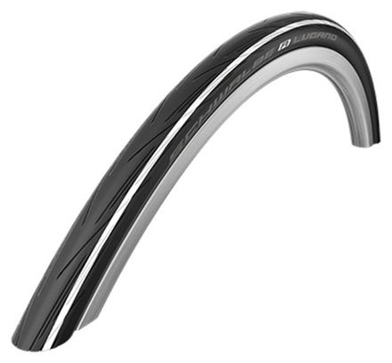 Pneu route 700 x 25 Schwalbe lugano2 noir/blanc tr (25-622)