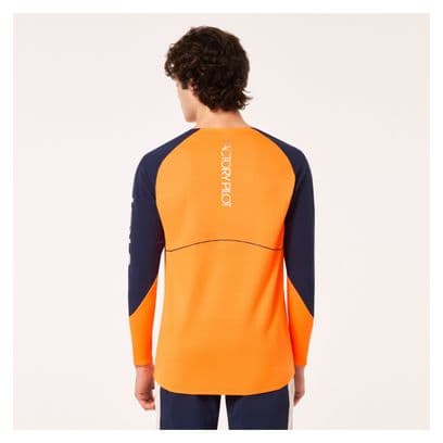 Oakley Maven Scrub Orange/Blue Long Sleeve Jersey