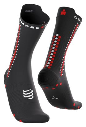 Calzini Compressport Pro Racing V4.0 Bike Ironman 2026 Nero/Rosso