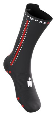 Calzini Compressport Pro Racing V4.0 Bike Ironman 2026 Nero/Rosso