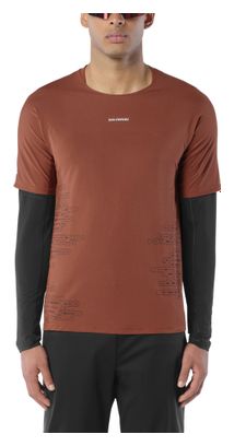 Salomon Sense Aero Graphic Lauf-T-Shirt für Herren, braun