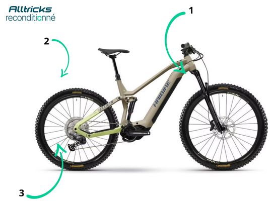 Haibike AllMtn 3 Electric Full Suspension MTB Shimano Deore 12V 720 Wh MX (29/27.5')' Marrone