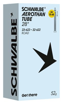 Camera d'aria leggera Schwalbe Aerothan Road SV15AE 700 mm Presta 80 mm