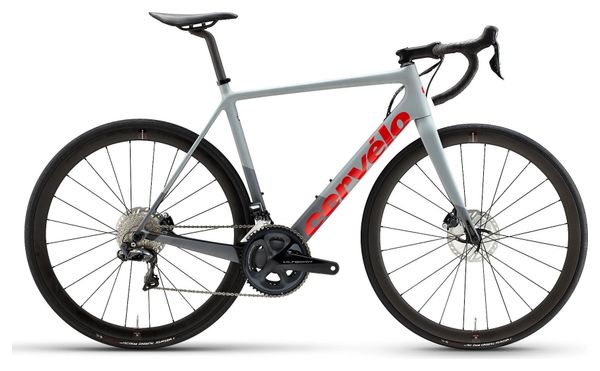 Bicicleta de carretera Cervélo R-Series Disc Shimano Ultegra Di2 R8050 11S Gris / Rojo 2021
