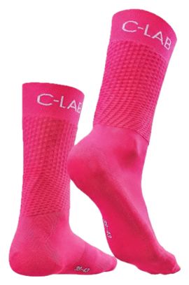 Chaussettes de Cyclisme/Running Respirantes - Rose Fluo
