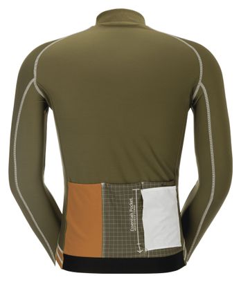 Scott RC Pro Warm Remix Maglia a maniche lunghe marrone/kaki