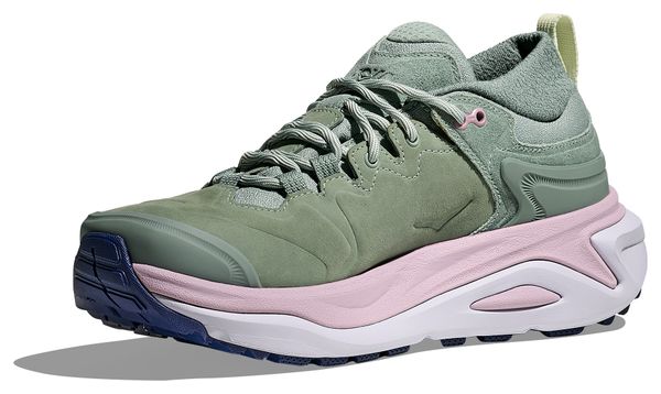 Zapatillas de senderismo Hoka Kaha 3 Low GTX Verde/Rosa Mujer